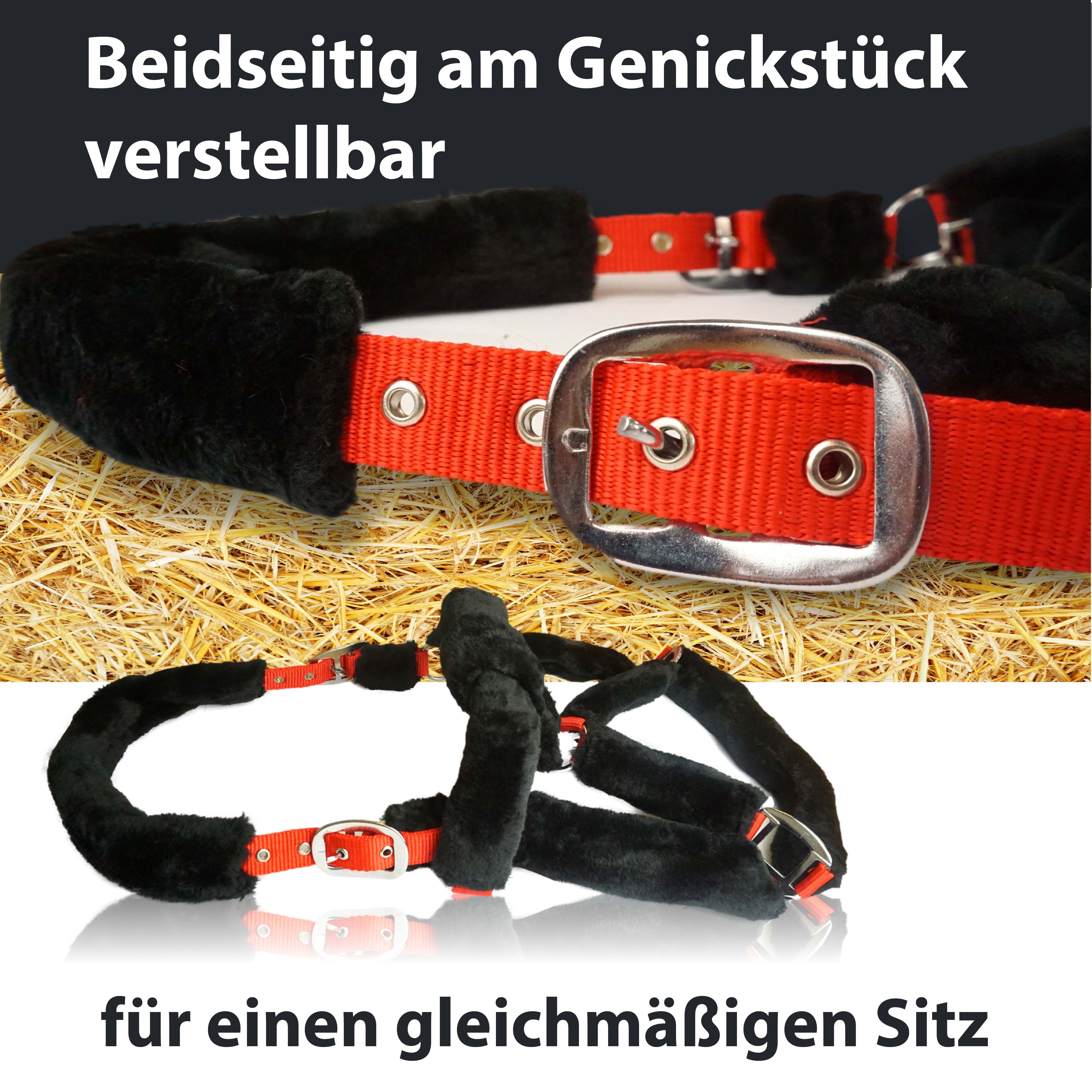 Halfter mit Fell, weich gepolstert